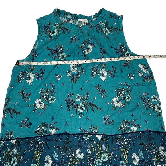 John Paul Richard Sleeveless Blouse Floral Crew Neck Tassel Tank Boho Women's M - Picture 4 of 9